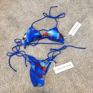 White fox swim bikini set